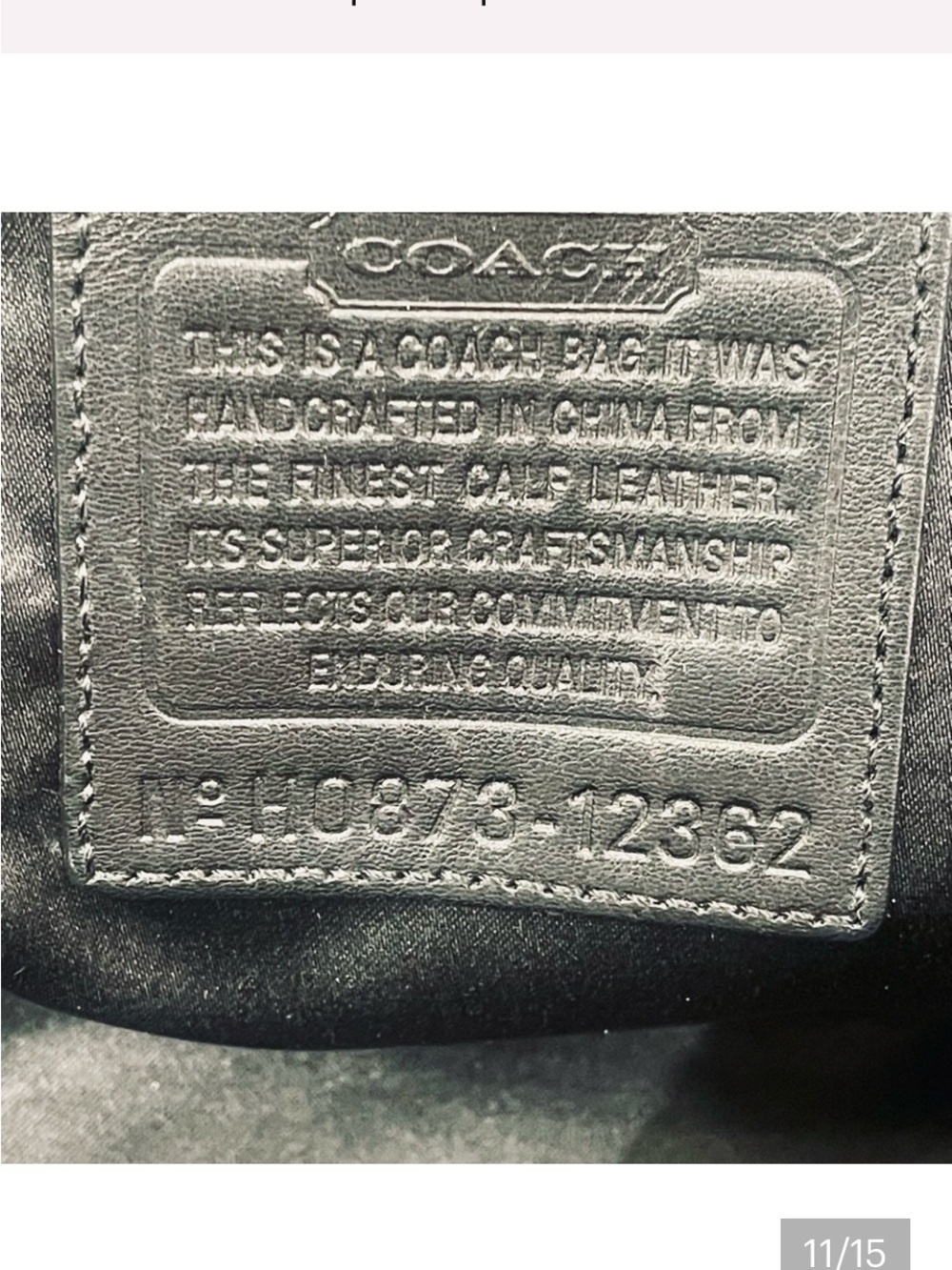 COACH Bleecker Crinkled Patent Calfskin Leather Bag in Black - Picture 4 of 11